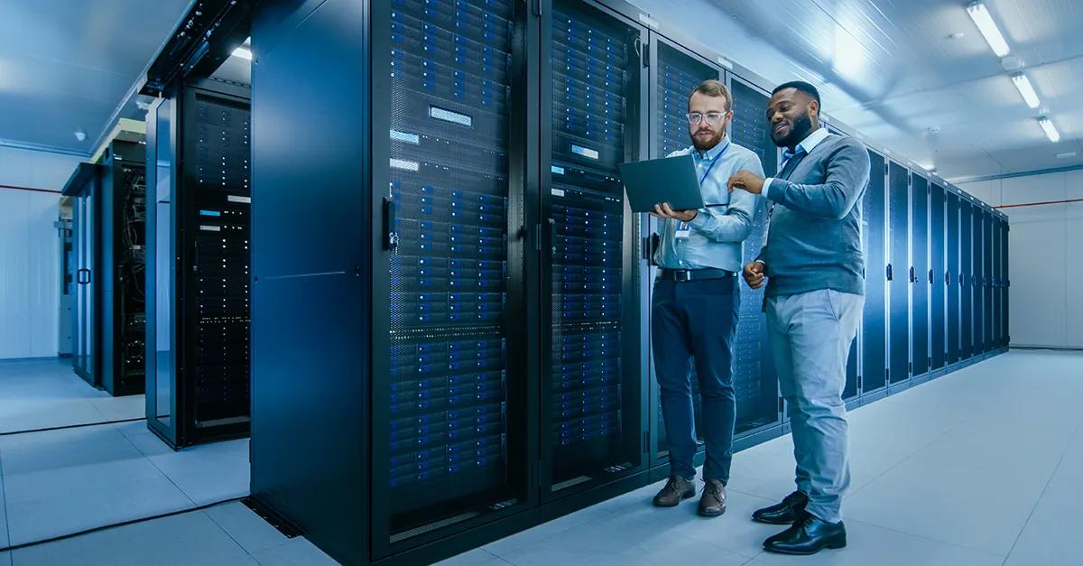 security professionals evaluating data center 