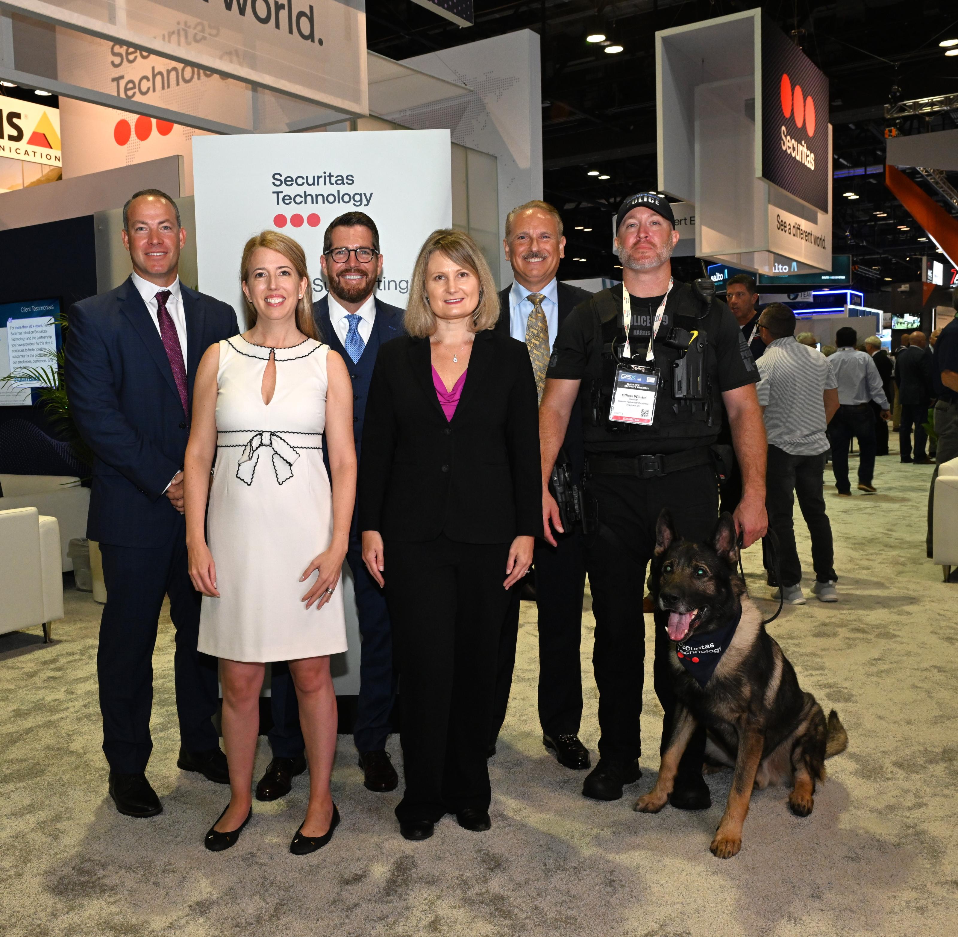 Securitas Technology Team with K9's United at GSX 